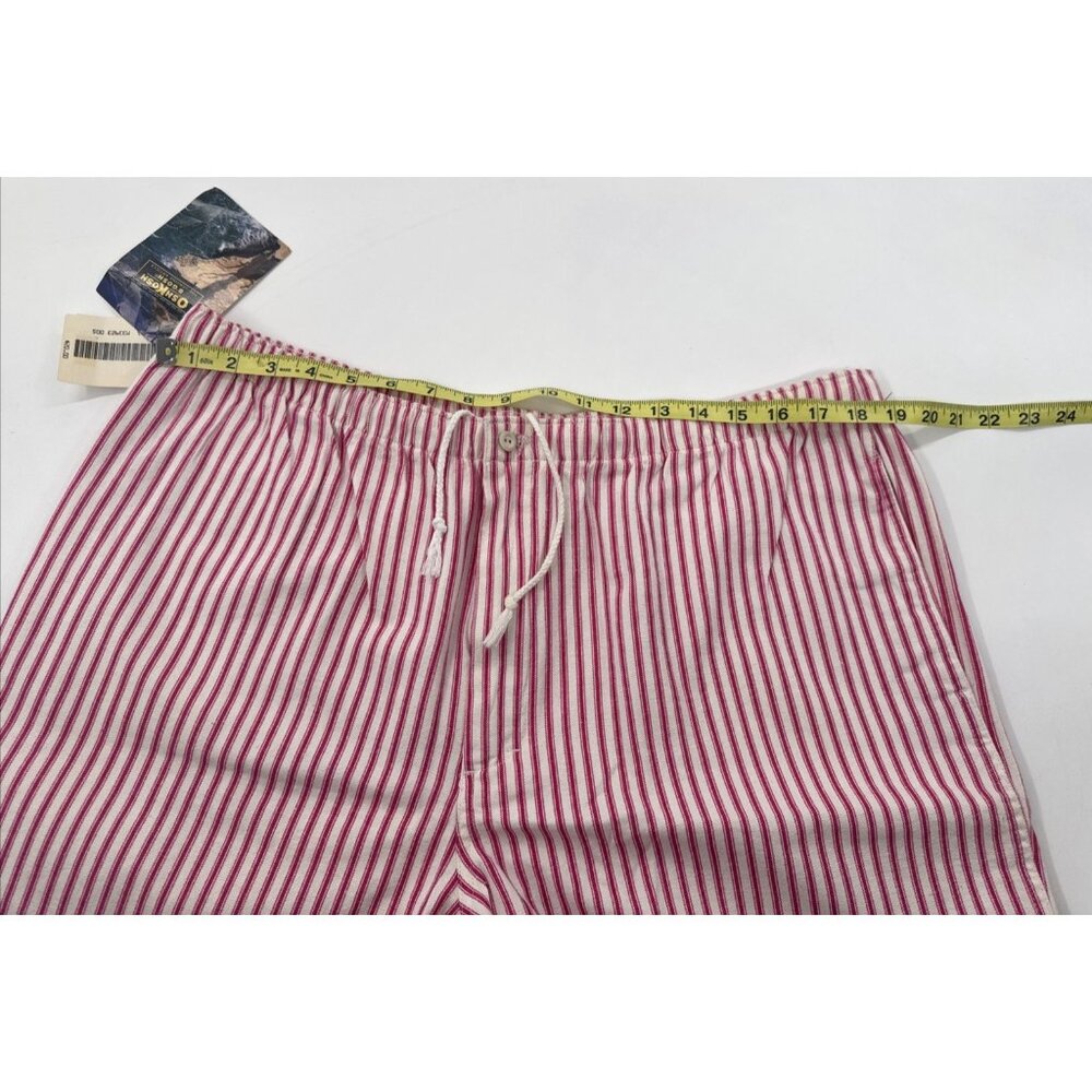 Vintage OshKosh Shorts Mens Large Red Striped Cotton Railroad Conductor NWT - Picture 15 of 16